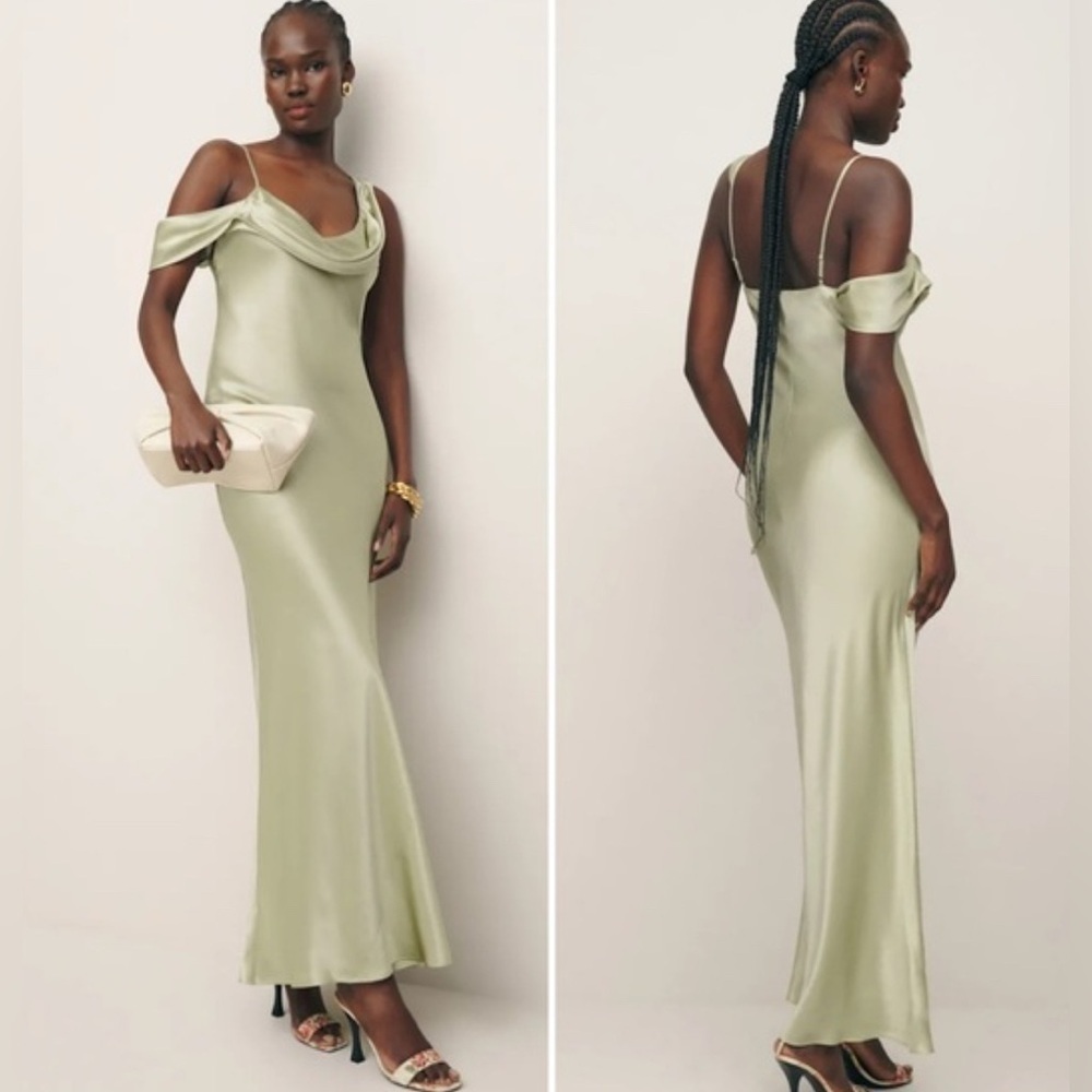 Reformation Rhonda dress in dried herbs NWT